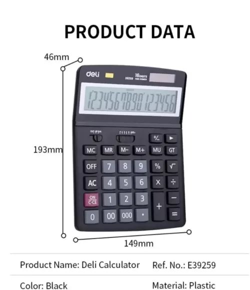 Deli E39259 Calculator 16-digit