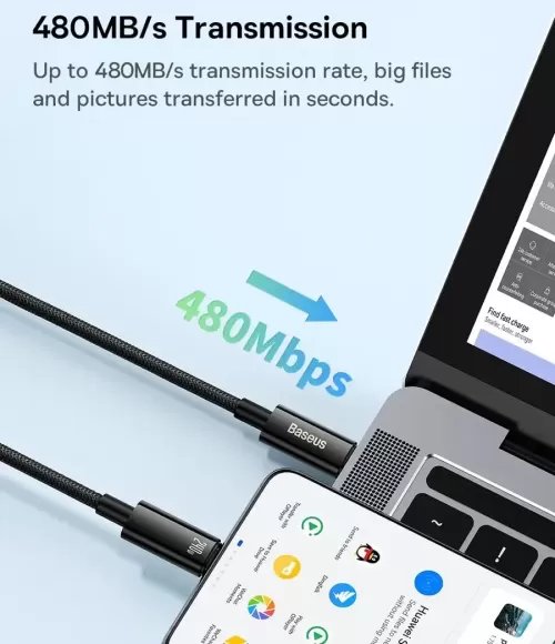 Baseus 240W USB-C Cable PD 3.1 5A "1meter" Fast Charging (Type C), Cable For Phone/Laptops