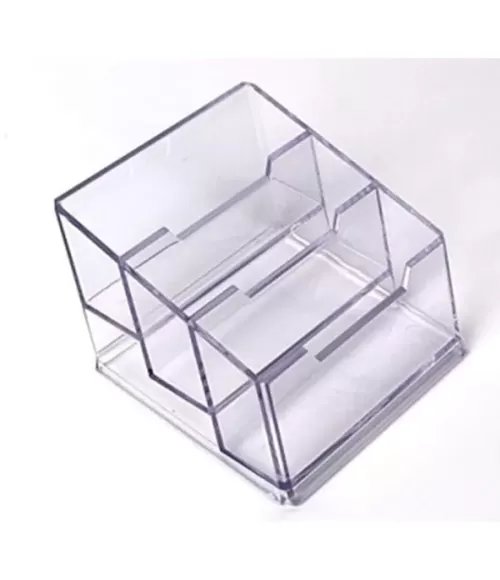 Acrylic 3-Tier Layer Business Card Organizer (Transparent) (3-Tier)